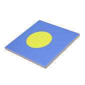 Palau-Flagge Fliese (Seite)