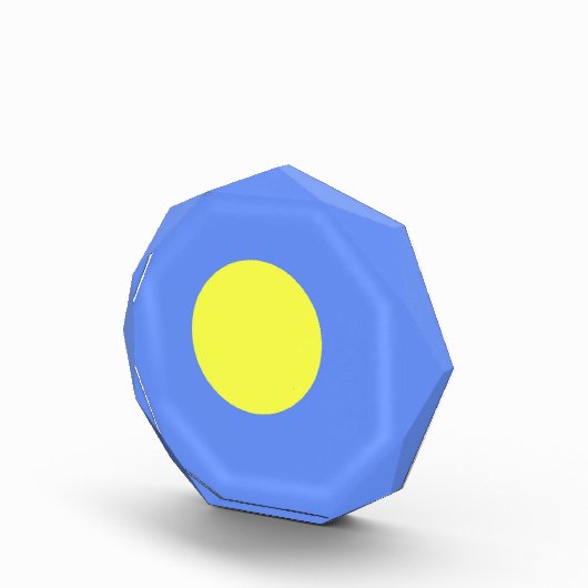 Palau-Flagge Fotoblock (Rechts)