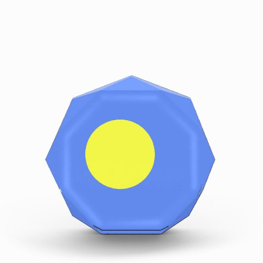 Palau-Flagge Fotoblock (Vorderseite)