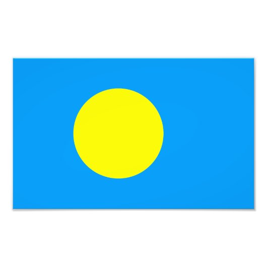 Palau-Flagge Fotodruck (Vorne)