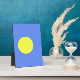 Palau-Flagge Fotoplatte