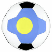 Palau-Flagge Fußball (Vorderseite)