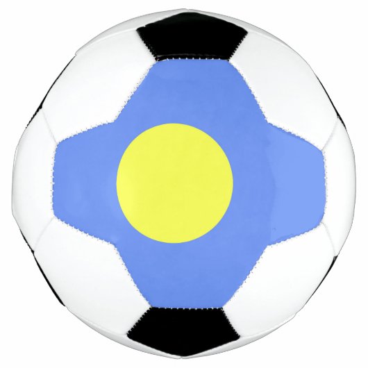 Palau-Flagge Fußball (Vorderseite)