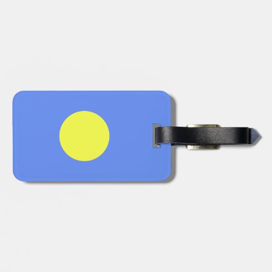 Palau-Flagge Gepäckanhänger (Rückseite horizontal)