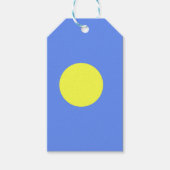 Palau-Flagge Geschenkanhänger (Vorderseite)