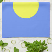 Palau-Flagge Geschirrtuch (Gefaltet)