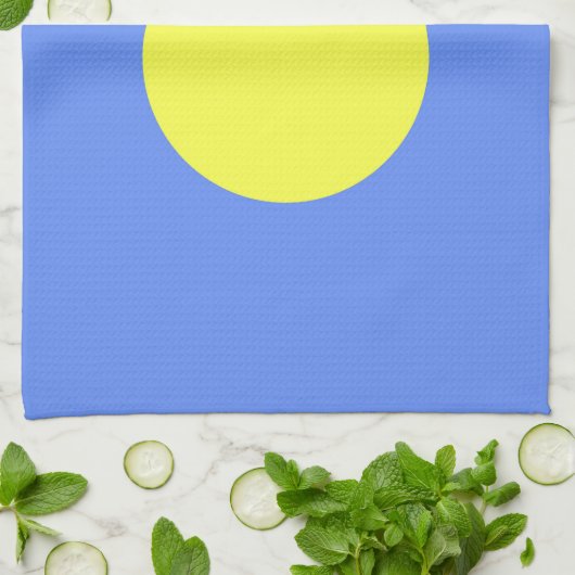 Palau-Flagge Geschirrtuch (Gefaltet)