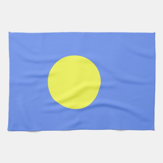 Palau-Flagge Geschirrtuch (Horizontal)