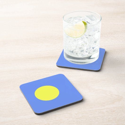 Palau-Flagge Getränkeuntersetzer (Rechte Seite)