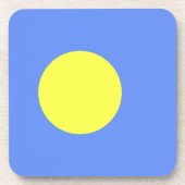 Palau-Flagge Getränkeuntersetzer (Vorderseite)