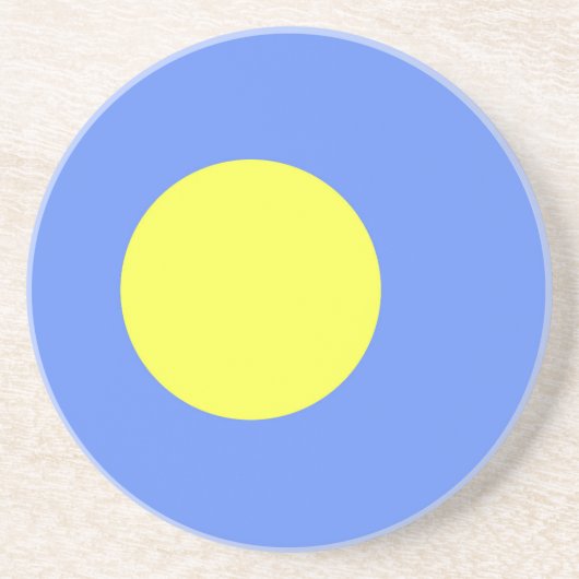 Palau-Flagge Getränkeuntersetzer (Vorne)