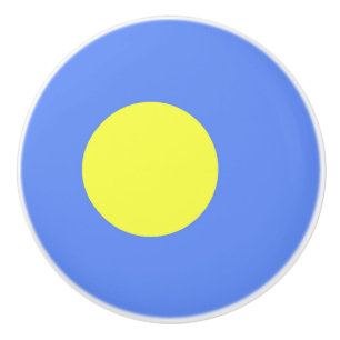 Palau-Flagge Keramikknauf