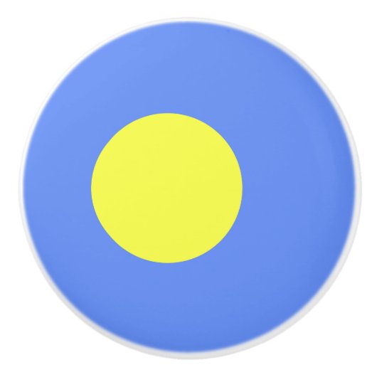 Palau-Flagge Keramikknauf (Vorderseite)