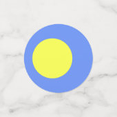 Palau-Flagge Konfetti (Klein Vorderseite)