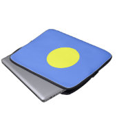 Palau-Flagge Laptopschutzhülle (Vorne Knopf)