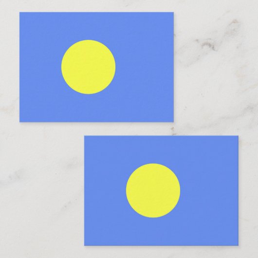 Palau-Flagge Mitteilungskarte (Vorne/Hinten)