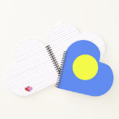 Palau-Flagge Notizblock (Innenseite)