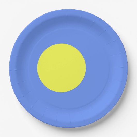 Palau-Flagge Pappteller (Vorderseite)