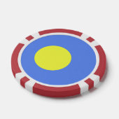 Palau-Flagge Pokerchips (Einzeln)