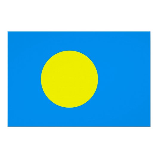 Palau-Flagge Poster (Vorderseite)