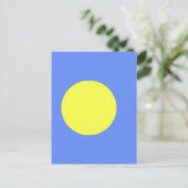 Palau-Flagge Postkarte (Stehend Vorderseite)
