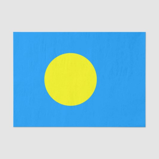 Palau-Flagge Seidenpapier (Vorderseite)