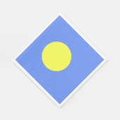 Palau-Flagge Serviette (Ecke)