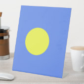 Palau-Flagge Sockelschild (In Situ)