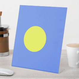 Palau-Flagge Sockelschild