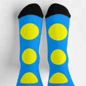 Palau-Flagge Socken (Oben)