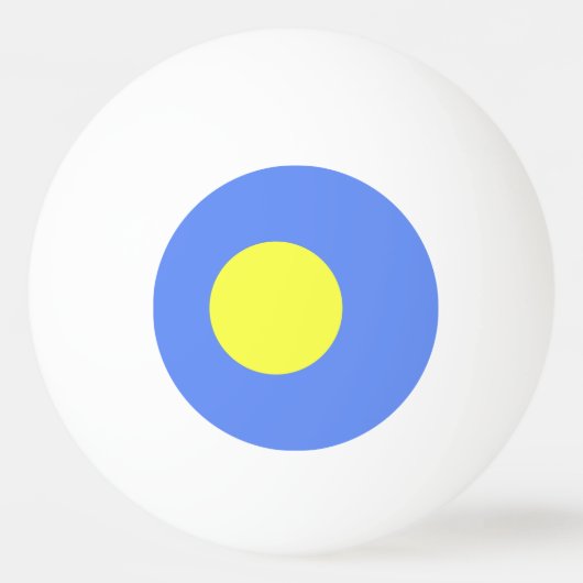 Palau-Flagge Tischtennisball (Vorderseite)