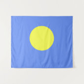 Palau-Flagge Wandteppich (Vorderseite (Horizontal))