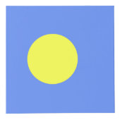 Palau-Flagge Würfel (Vorderseite)