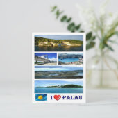 Palau - I Liebe - Postkarte (Stehend Vorderseite)