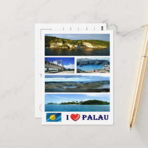 Palau - I Liebe - Postkarte