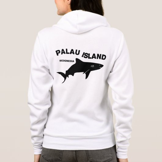 Palau Island Scuba Diving with Sharks Hoodie (Rückseite)