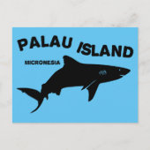 Palau Island Scuba Diving with Sharks Postkarte (Vorderseite)