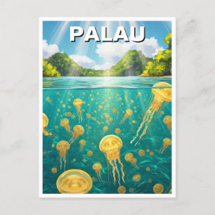 Palau Jellyfish Lake Travel Postkarte