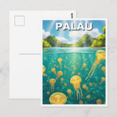 Palau Jellyfish Lake Travel Postkarte (Vorne/Hinten)
