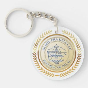Palau Offiziell Siegel Schlüsselanhänger