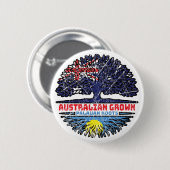 Palau Palauan Australian Australia Tree Roots Flag Button (Vorne & Hinten)