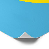 Palau - Palauan-Flagge Poster (Ecke)