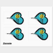 palau rechteckiger aufkleber (Blatt)