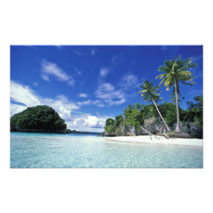 Palau, Rock Islands, Flitterwochen-Insel, Welt Fotodruck