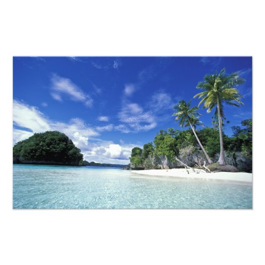Palau, Rock Islands, Honeymoon Island, Welt Fotodruck (Vorne)