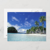 Palau, Rock Islands, Honeymoon Island, Welt Postkarte (Vorne/Hinten)