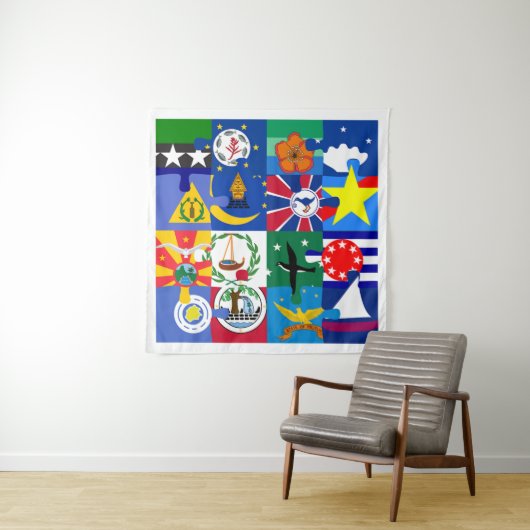 Palau Staaten Palauan Tapestry Wandteppich (Beispiel)