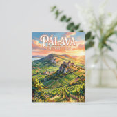 Pálava-Hügel Tschechien Postkarte (Stehend Vorderseite)