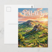 Pálava-Hügel Tschechien Postkarte (Vorne/Hinten)