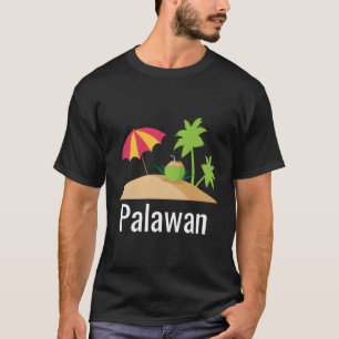 Palawan Beach Palm Tree Familienurlaub T-Shirt